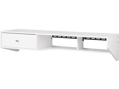 Prepac 58 Floating Desk, White (WEHW-0906-1)