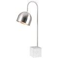 Kenroy Home Incandescent Desk Lamp Chrome Finish with White Marble Base (32498CH)