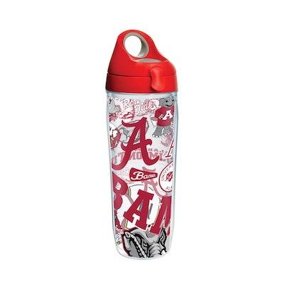 Tervis NCAA Alabama Crimson Tide All Over 24 oz. Water Bottle with Lid (888633618478)