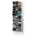 Simplify Over the Door Shoe Rack, 36 Pair, White (23197)