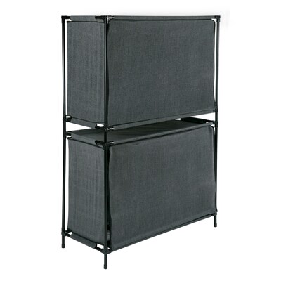 Simplify Shoe Cubby, 16 Compartment, Grey (23200-GREY)