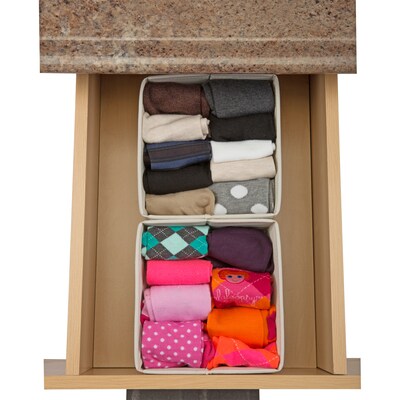 Simplify Nedium Drawer Organizer, Faux Jute (25513-FEJ)