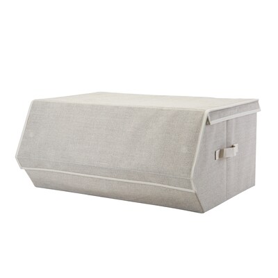 Simplify Collapsible Storage Chest, Extra Large, Faux Jute (26376-FEJ)