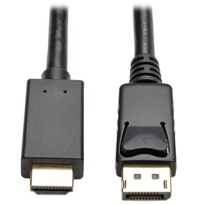 TrippLite DisplayPort 1.2 to HDMI Active Adapter Cable M/M, Black (P582-003-V2-ACT)