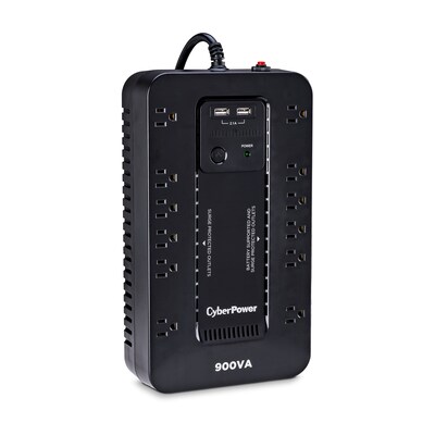 CyberPower Standby Series 900VA 12-Outlet UPS, Black (ST900U)