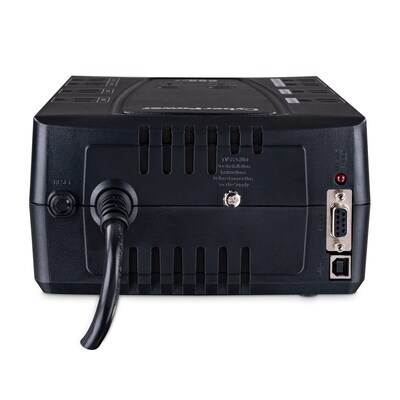 CyberPower Intelligent LCD 600VA UPS, 8-Outlets, Black (CP600LCD)
