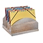 Bindertek Stacking Wood Desktop Organizers Step Up File (WSU-DR)