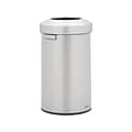 Rubbermaid Refine Stainless Steel Indoor Trash Can with Open Lid, 23 Gallon, Silver (2147584)