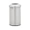 Rubbermaid Refine Stainless Steel Indoor Trash Can with Open Lid, 23 Gallon, Silver (2147584)