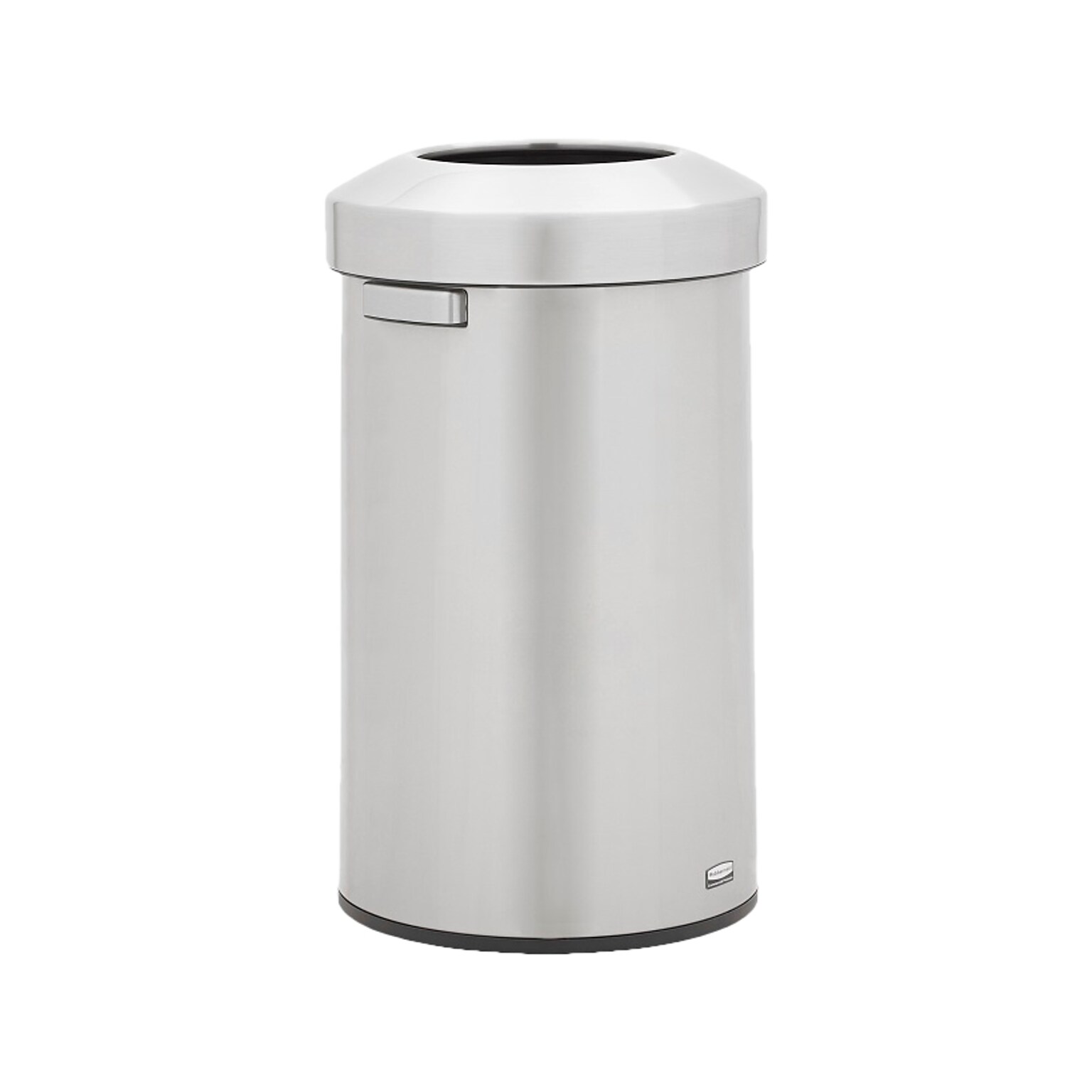 Rubbermaid Refine Stainless Steel Indoor Trash Can with Open Lid, 23 Gallon, Silver (2147584)