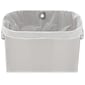 Rubbermaid Refine Stainless Steel Indoor Trash Can with Open Lid, 15 Gallon, Silver (2147581)