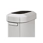 Rubbermaid Refine Stainless Steel Indoor Trash Can with Open Lid, 15 Gallon, Silver (2147581)