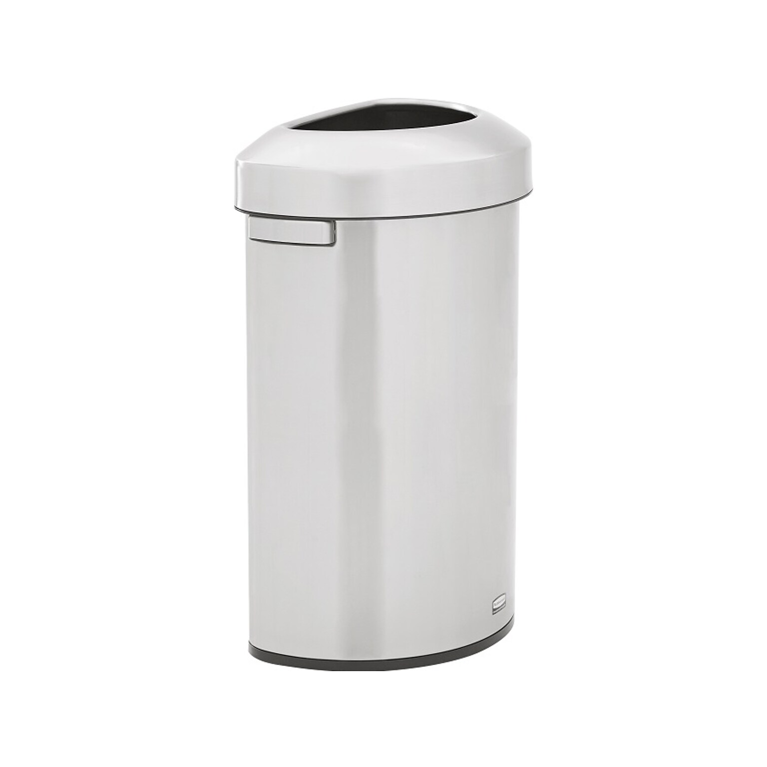 Rubbermaid Refine Stainless Steel Indoor Trash Can with Open Lid, 21 Gallon, Silver (2147582)