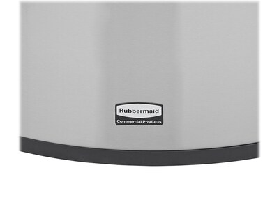 Rubbermaid Refine Stainless Steel Indoor Trash Can with Open Lid, 21 Gallon, Silver (2147582)
