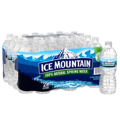 Ice Mountain 100% Natural Spring Water, 16.9 oz., 24/Carton (12119419)