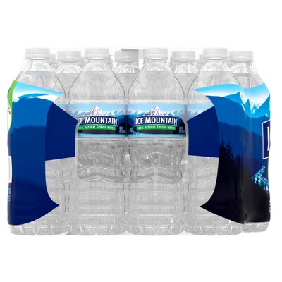 Ice Mountain® 100% Natural Spring Bottled Water, 24 bottles / 16.9