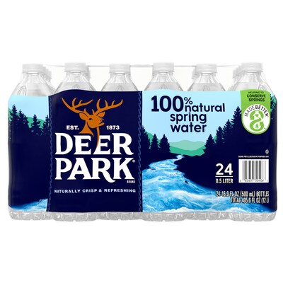 Deer Park 100% Natural Spring Water, Regular Flavor, 16.9 oz., 24/Carton (11475255)