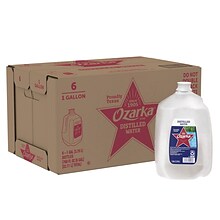 Ozarka Brand Distilled Water, 1-Gallon Plastic Jug, 6/Carton (11475088)