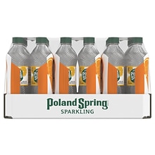 Poland Spring Sparkling Water, Orange, 16.9 oz. Bottles, 24/Carton (12349571/122060)