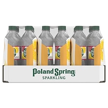 Poland Spring Sparkling Water, Pomegranate Lemonade, 16.9 oz. Bottles, 24/Carton (12349576)