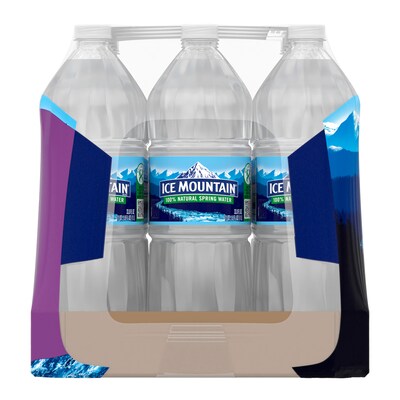 Ice Mountain 100% Natural Spring Water, 33.8 oz., 15 Bottles/Carton (11475325)