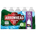 Arrowhead 100% Mountain Spring Water, 33.8 oz. Plastic Bottles, 15/Carton (11475327)