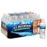Ice Mountain 100% Natural Spring Water, Regular Flavor, 700ml Bottles with Sport Cap, 24/Carton (120