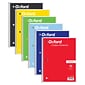 Oxford 1 Subject Notebooks, 8 x 10.5, Wide Ruled, 70 Sheets, Assorted Colors, 6/Pack (ESS65002-6)
