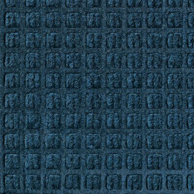 M+A Matting WaterHog Squares Fashion Mat, Universal Cleated, 6 x 8, Navy (2806168070)