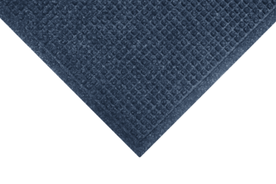 M+A Matting WaterHog Squares Fashion Mat, Universal Cleated, 3 x 10, Navy (28061310070)