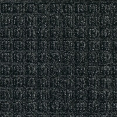 M+A Matting WaterHog Squares Fashion Mat, Universal Cleated,6' x 8',Charcoal (2805468070)