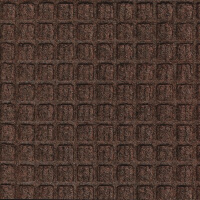 M+A Matting WaterHog Squares Fashion Mat, Universal Cleated, 3 x 5, Dark Brown (2805235070)