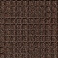 M+A Matting WaterHog Squares Fashion Mat, Universal Cleated, 3 x 5, Dark Brown (2805235070)