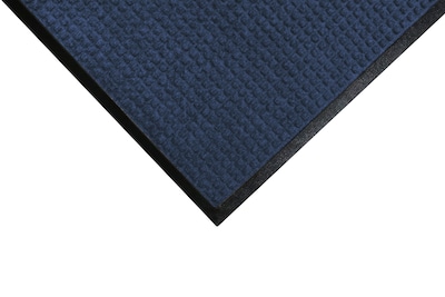 M+A Matting WaterHog Squares Classic Mat, Universal Cleated, 4 x 6, Navy (2006146070)