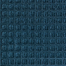 M+A Matting WaterHog Squares Classic Mat, Universal Cleated, 3 x 5, Navy (2006135070)