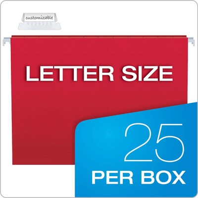 Pendaflex Hanging File Folder 25 Folders and 50 File Folders, 1/3-Cut Tab, Assorted, Letter Size, Multicolor, 75/Box (99199)