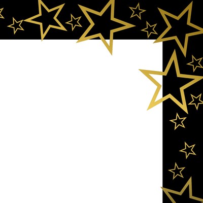Great Papers Star Search Certificates, 8.5 x 11, White/Black/Gold, 15/Pack (2020001)
