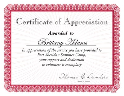 Great Papers Certificates, 8.5" x 11", Red/White, 100/Pack (961034S)