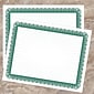 Masterpiece Studios Certificates, 8.5" x 11", Green and White, 100/Pack (961036S)