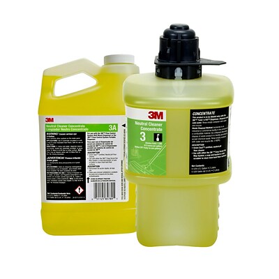 3M Neutral Cleaner Concentrate 3A, 0.5 Gallon, 4/CT