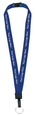 Custom Breakaway Lanyard With Removable Key Ring, 3/4“