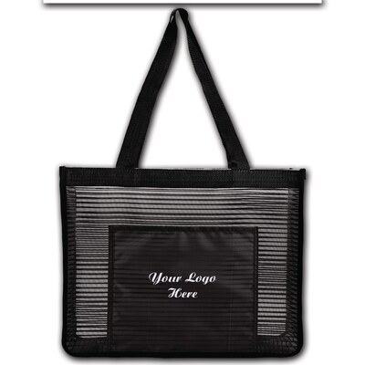 Custom Landscape Mesh Tote; 12-1/2x16-2/7, (QL47466)