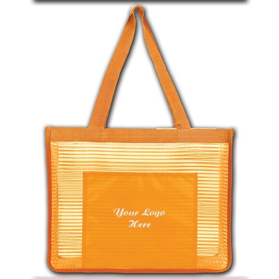 Custom Landscape Mesh Tote; 12-1/2x16-2/7", (QL47466)