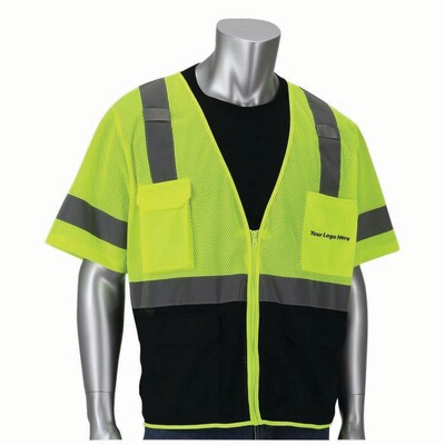 Custom 5 Pocket Value Mesh Safety Vest