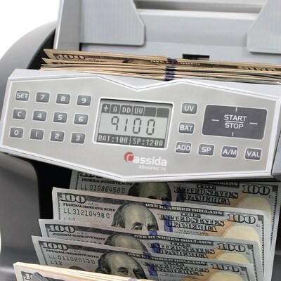 Cassida Advantec HD Bank Grade Currency Counter (75U)