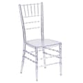 Flash Furniture Elegance Chiavari Plastic Stacking Chair, Clear/Crystal Ice (BH-ICE-CRYSTAL-GG)