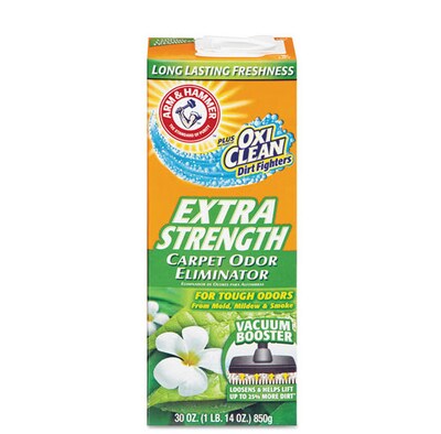 Arm & Hammer Deodorizing Carpet Cleaning Powder, Fresh, 30 oz., 6/Carton (CDC3320011538)