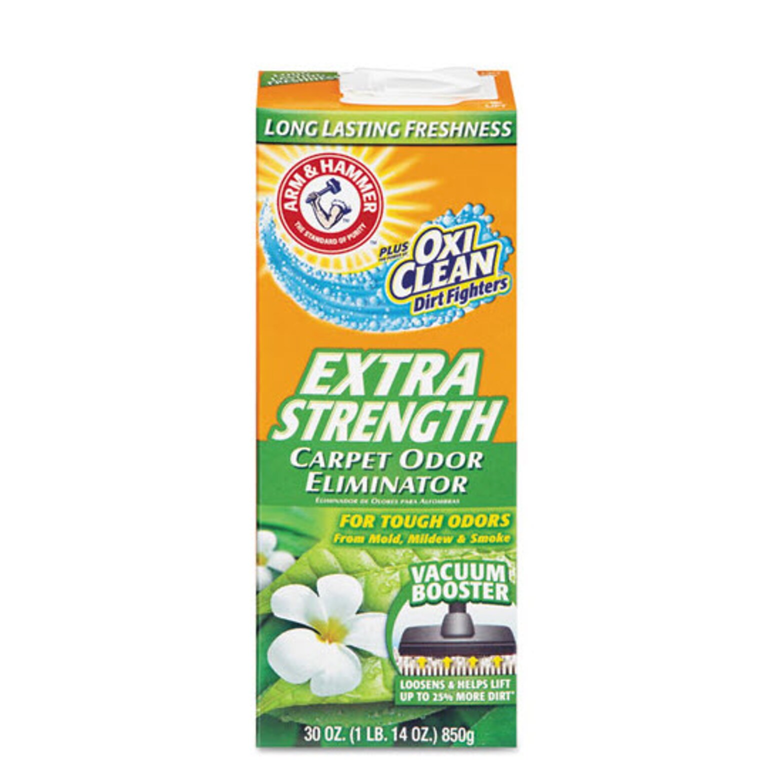Arm & Hammer Deodorizing Carpet Cleaning Powder, Fresh, 30 oz., 6/Carton (CDC3320011538)