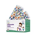 WeCare Individually Wrapped Disposable Face Mask, 3-Ply, Kids, Butterfly, 50/Box (WMN100075)