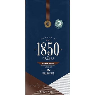 1850 Black Gold, Dark Roast Coffee, Whole Bean, 2-Pound (2550021522)